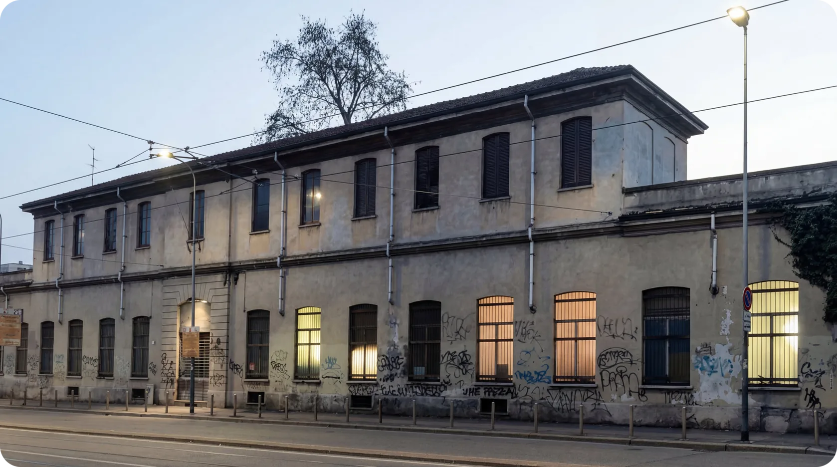 Facade of Tempio del Futuro Perduto in 2017